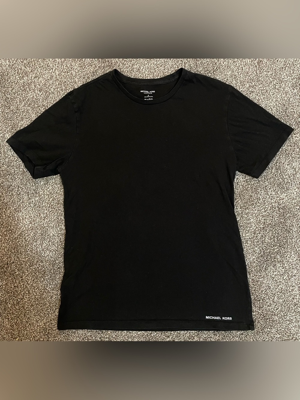 Michael Kors Black Short-Sleeve Crew Neck Tee